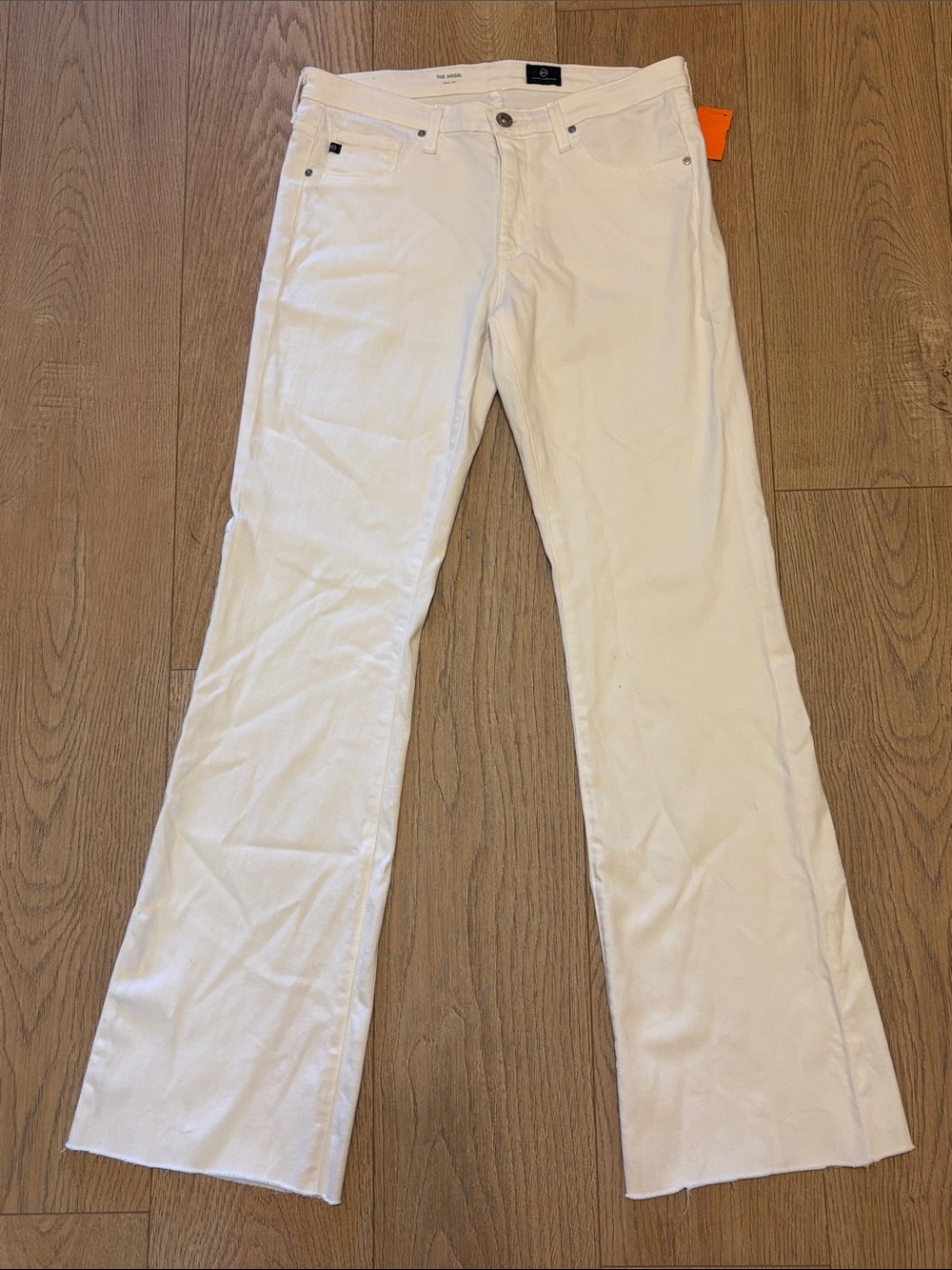 Ag Adriano Goldschmied White Flare Jeans